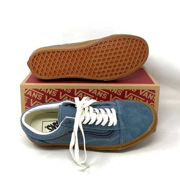 VANS Old Skool Vintage Gum Casual Shoes For Women Canvas Suede Blue VN0A5KRSRV2 - Picture 3 of 11